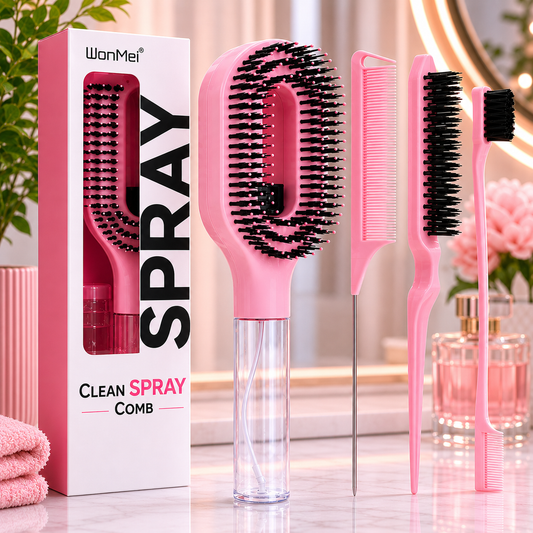 2-in-1 Spray Hair Brush