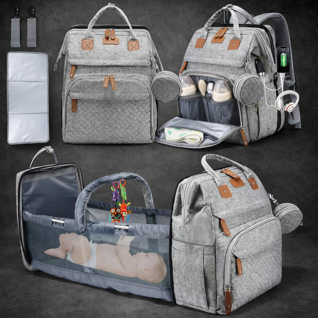 Backpack Foldable Baby Bed