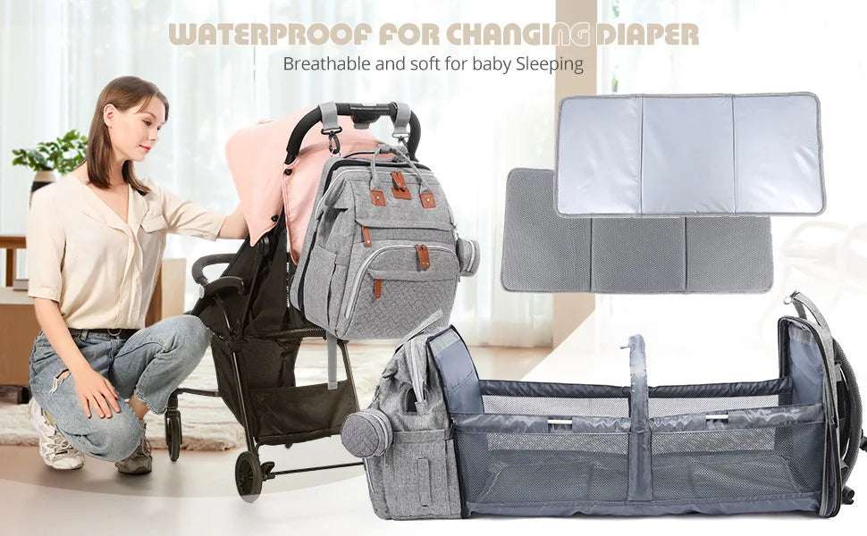 Backpack Foldable Baby Bed