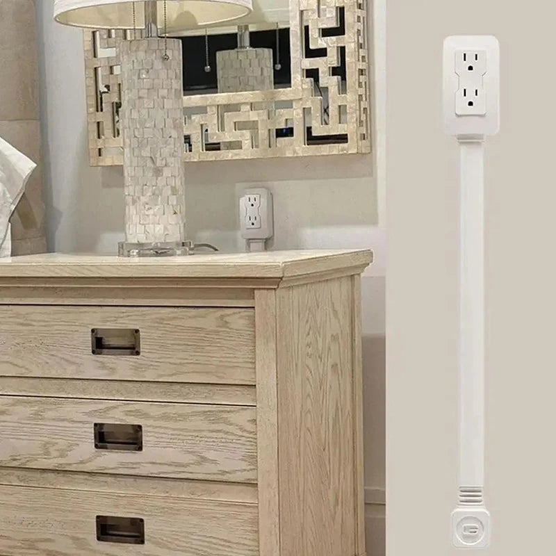 Power Socket Expander 2 Sockets 180°